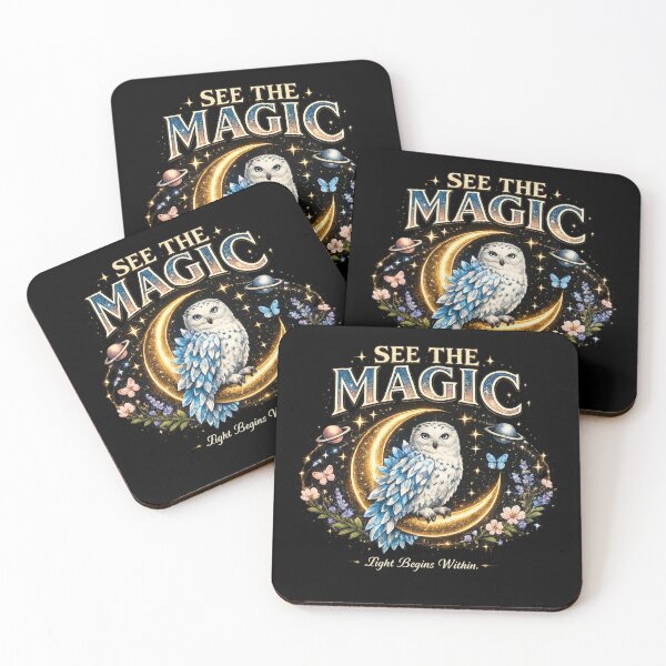 Item preview, See the Magic – Mystical Owl Celestial Artwork designed and sold by Dogandesighn.