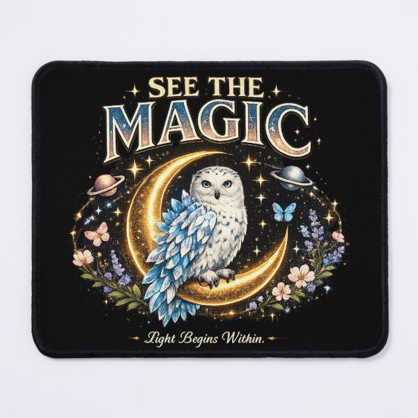 Item preview, See the Magic – Mystical Owl Celestial Artwork designed and sold by Dogandesighn.