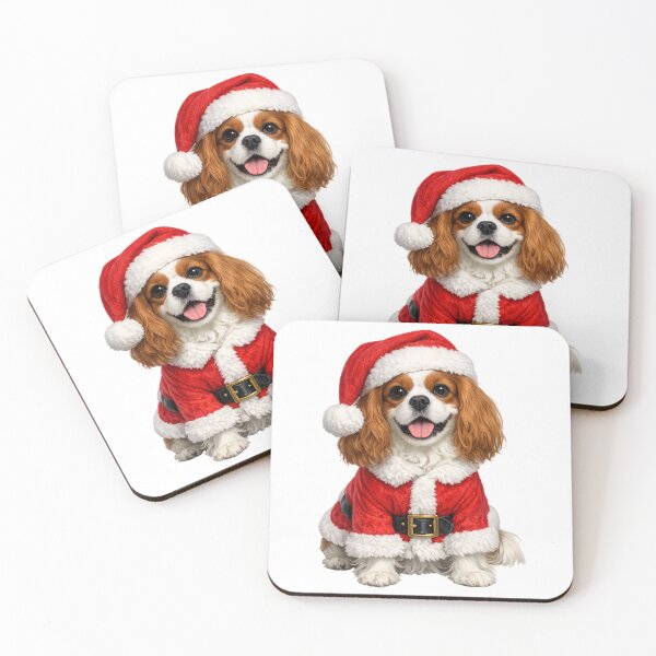 Item preview, Christmas Santa Blenheim Cavalier designed and sold by SpottyRainbow.