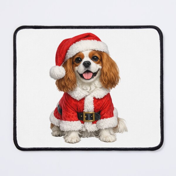 Item preview, Christmas Santa Blenheim Cavalier designed and sold by SpottyRainbow.