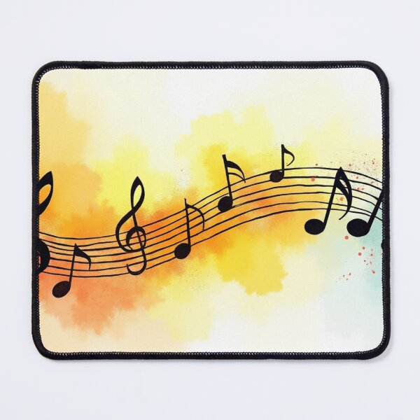 Item preview, Colorful Music Notes Watercolor Art. designed and sold by fbtrisha.