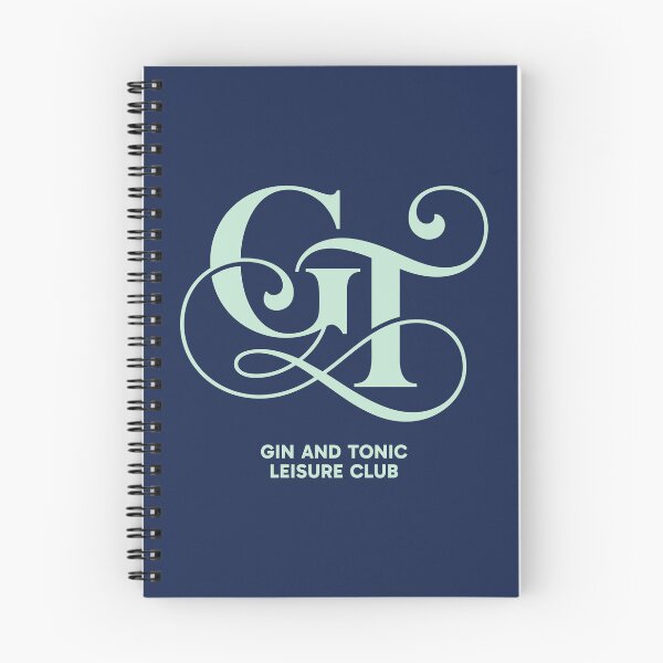 Item preview, GT Monogram Gin and Tonic Leisure Club Vector Art designed and sold by Cozy-Old-Pub.