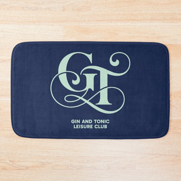 Item preview, GT Monogram Gin and Tonic Leisure Club Vector Art designed and sold by Cozy-Old-Pub.