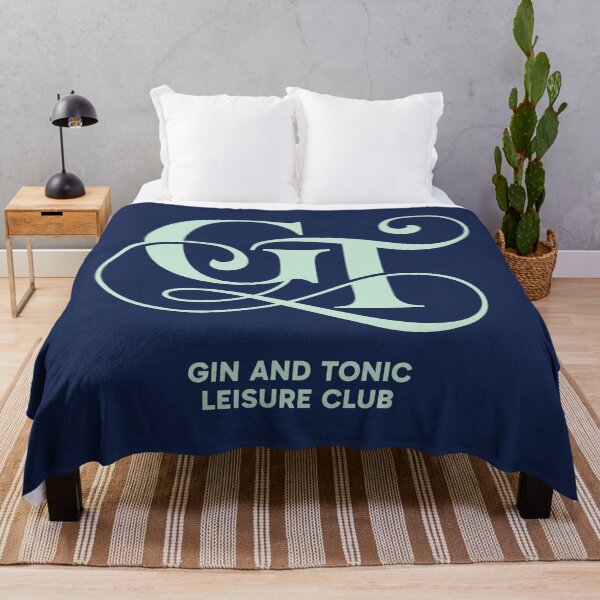 Item preview, GT Monogram Gin and Tonic Leisure Club Vector Art designed and sold by Cozy-Old-Pub.