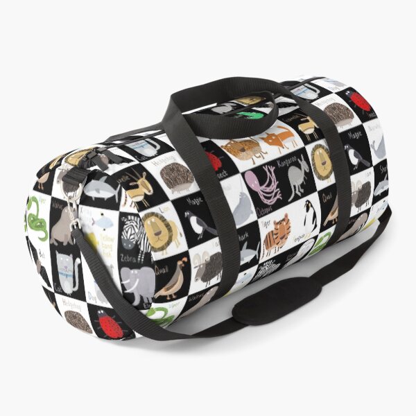 Item preview, Checkered Illustrated Animal Alphabet By Artist Carla Daly designed and sold by Carla Daly.