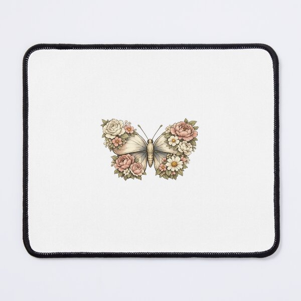 Item preview, Vintage Floral Pattern Elegant Butterfly Art designed and sold by Trionda_Shop.