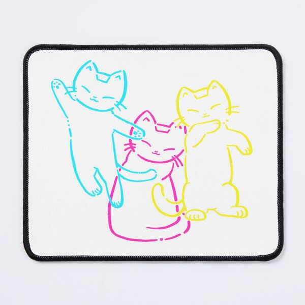 Item preview, Cute Kawaii CMY Color Palette Cat designed and sold by Sleepy-Town.
