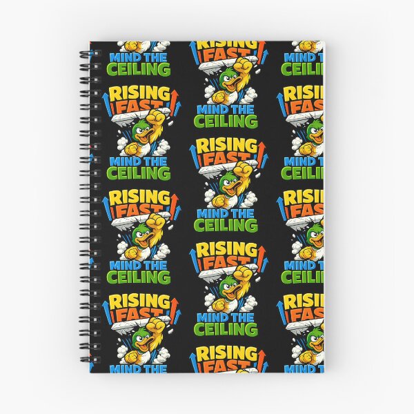 Item preview, Rising Fast Mind The Ceiling Funny Motivational Duck Design designed and sold by TeeTimeTreasure.