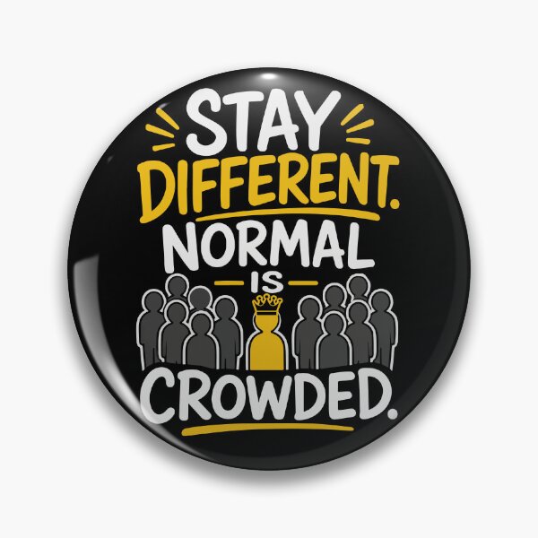 Item preview, Stay Different. Normal Is Crowded. | Inspirational Typography T-Shirt designed and sold by Huddy-clothes.