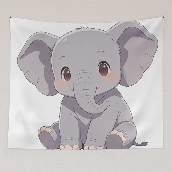 Item preview, Chibi Elephant designed and sold by T's&such.