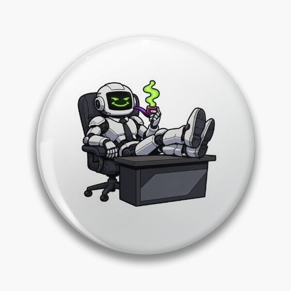Item preview, AI Agent CEO Sticker | Funny Artificial Intelligence Office Humor Gift designed and sold by PixelForge Studio2.