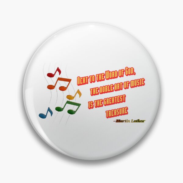 Item preview, Martin Luther Music Quotes Version 2 designed and sold by MidnightBloomer.