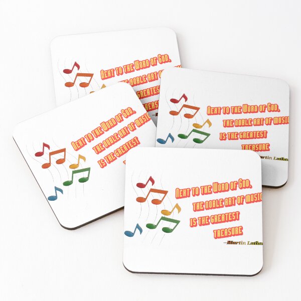 Item preview, Martin Luther Music Quotes Version 2 designed and sold by MidnightBloomer.