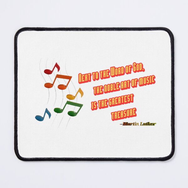 Item preview, Martin Luther Music Quotes Version 2 designed and sold by MidnightBloomer.