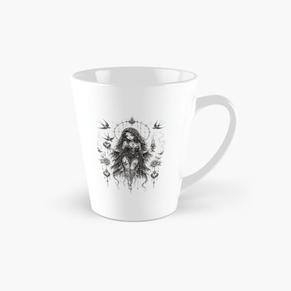 Item preview, Mourning Swallow Witch – Old School Gothic Tattoo Relic designed and sold by ShadowSpriteArt.