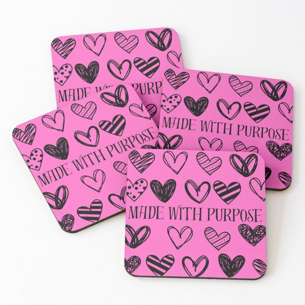 Item preview, Made With Purpose | Cute Christian Heart Pattern | Faith Aesthetic Inspirational Quote designed and sold by PCollective26.
