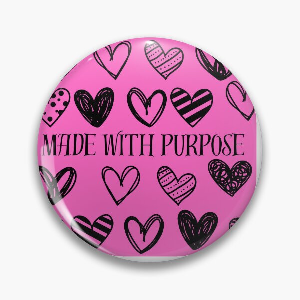 Item preview, Made With Purpose | Cute Christian Heart Pattern | Faith Aesthetic Inspirational Quote designed and sold by PCollective26.