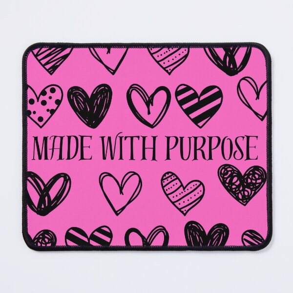 Item preview, Made With Purpose | Cute Christian Heart Pattern | Faith Aesthetic Inspirational Quote designed and sold by PCollective26.
