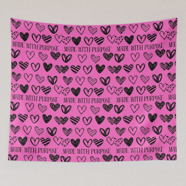 Item preview, Made With Purpose | Cute Christian Heart Pattern | Faith Aesthetic Inspirational Quote designed and sold by PCollective26.