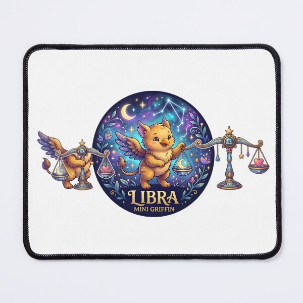 Item preview, Libra Mini Griffin Cute Galaxy Scales Kawaii Zodiac Art designed and sold by Zodiac Celestial Art.