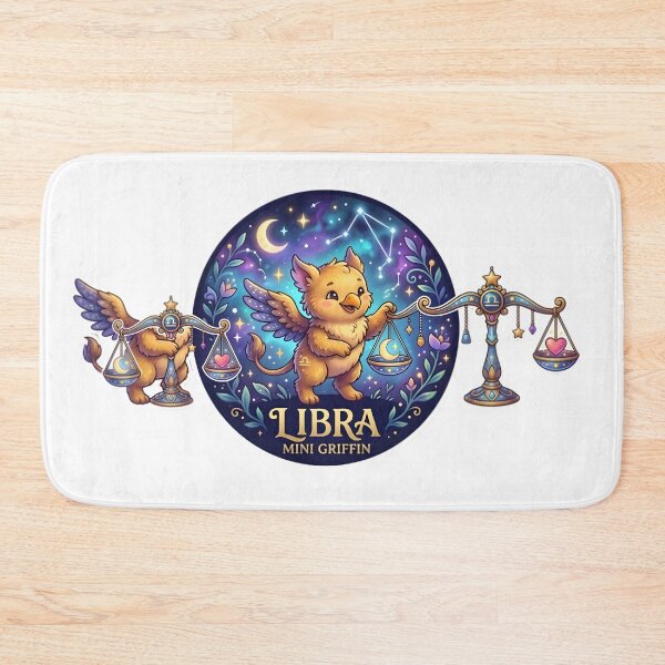 Item preview, Libra Mini Griffin Cute Galaxy Scales Kawaii Zodiac Art designed and sold by Zodiac Celestial Art.