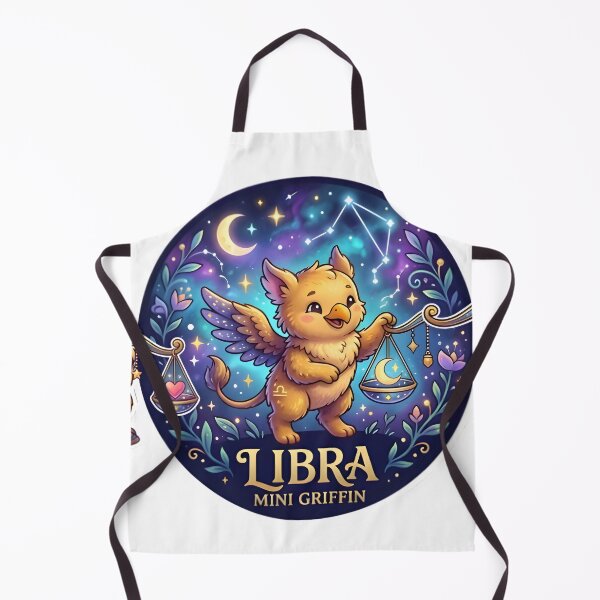 Item preview, Libra Mini Griffin Cute Galaxy Scales Kawaii Zodiac Art designed and sold by Zodiac Celestial Art.