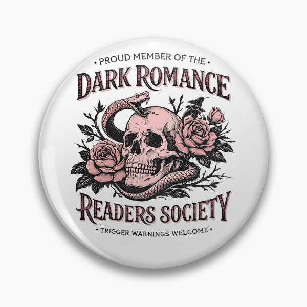 Item preview, Dark Romance Readers Society Skull designed and sold by NightSpell.