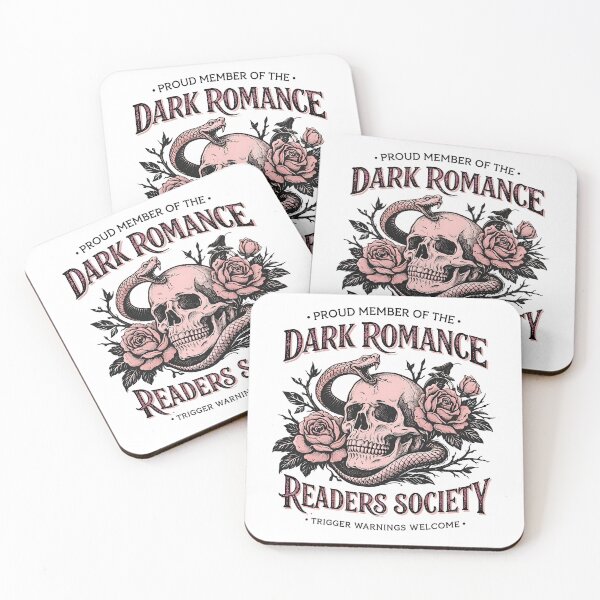 Item preview, Dark Romance Readers Society Skull designed and sold by NightSpell.