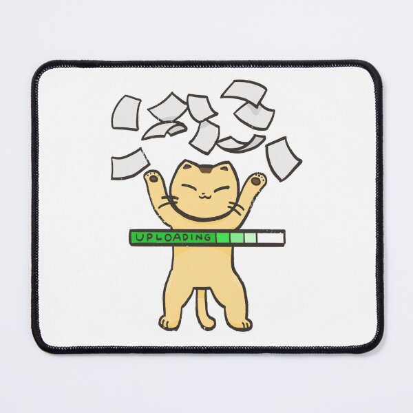 Item preview, Cute Kawaii Uploading Progress Bar Cat designed and sold by Sleepy-Town.