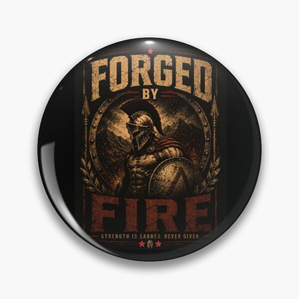 Item preview, Forged By Fire - Vintage Warrior Motivation Design designed and sold by DomKo10.
