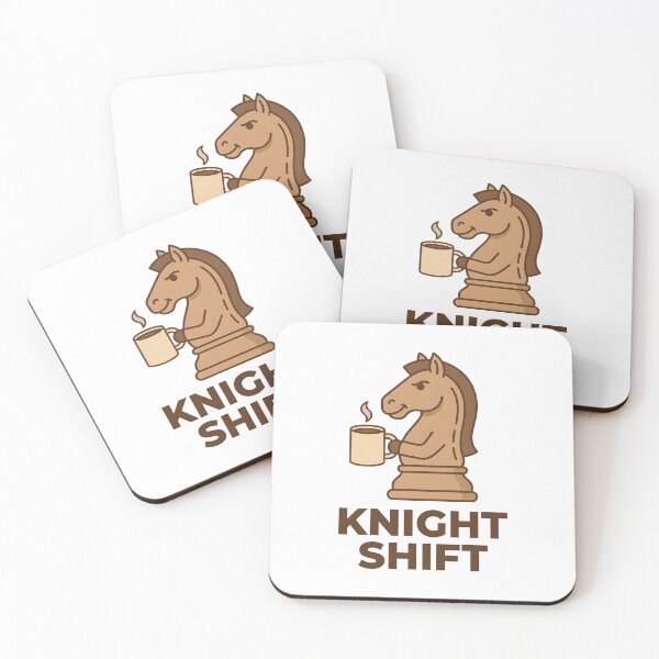Item preview, Knight Shift – Funny Chess Gift Chess Player Humor Night Shift Pun Coffee designed and sold by Sekla-Studio.
