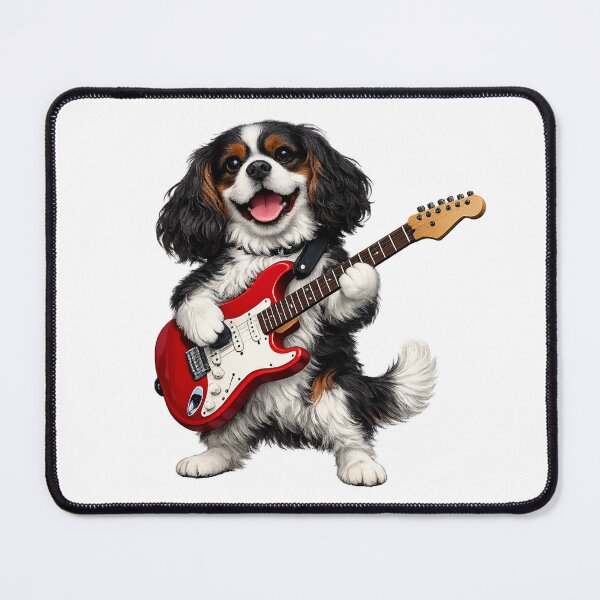 Item preview, Electric guitar playing Tri Cavalier designed and sold by SpottyRainbow.