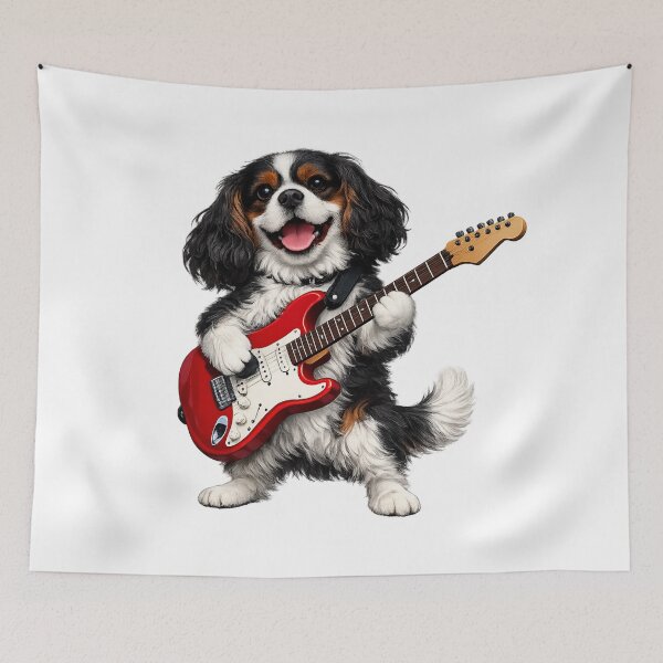 Item preview, Electric guitar playing Tri Cavalier designed and sold by SpottyRainbow.