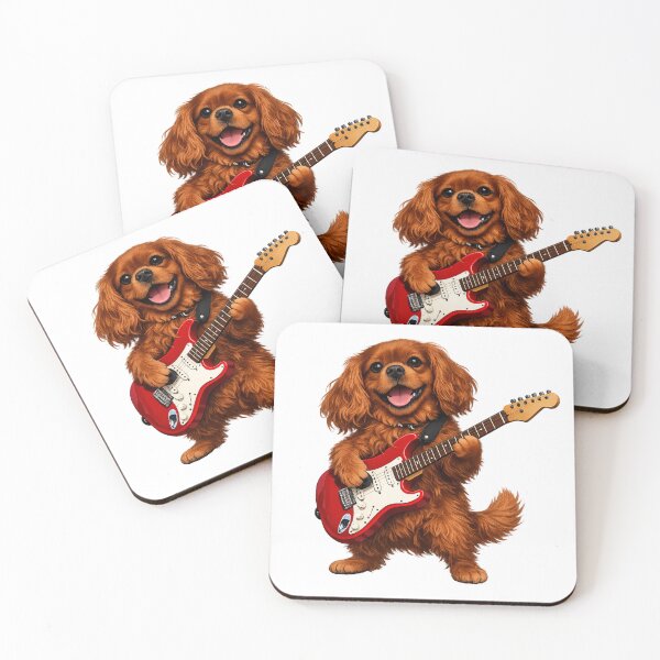 Item preview, Electric guitar playing Ruby Cavalier designed and sold by SpottyRainbow.