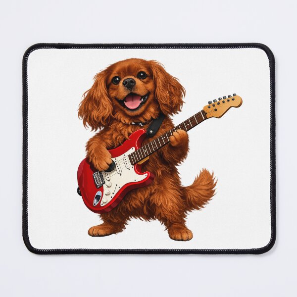 Item preview, Electric guitar playing Ruby Cavalier designed and sold by SpottyRainbow.