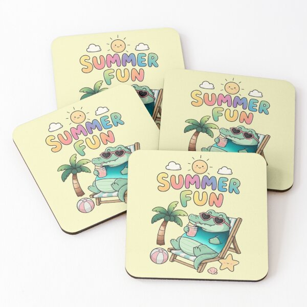 Item preview, Summer Fun – Cute Alligator Beach Vacation T-Shirt designed and sold by Dogandesighn.