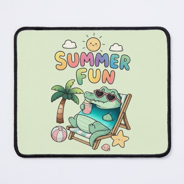 Item preview, Summer Fun – Cute Alligator Beach Vacation T-Shirt designed and sold by Dogandesighn.