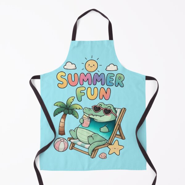 Artikelvorschau, Sommerspaß – Niedliches Alligator-Strandurlaubs-T-Shirt entworfen und verkauft von Dogandesighn.