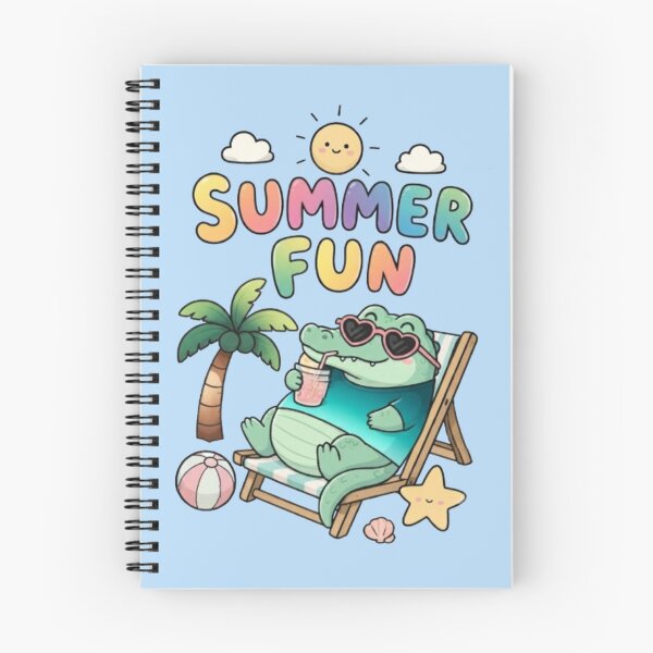 Item preview, Summer Fun – Cute Alligator Beach Vacation T-Shirt designed and sold by Dogandesighn.