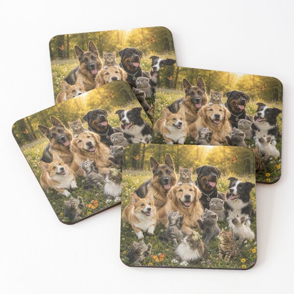Item preview, Happy Dogs and Cats Best Friends designed and sold by BagFactoryUK.