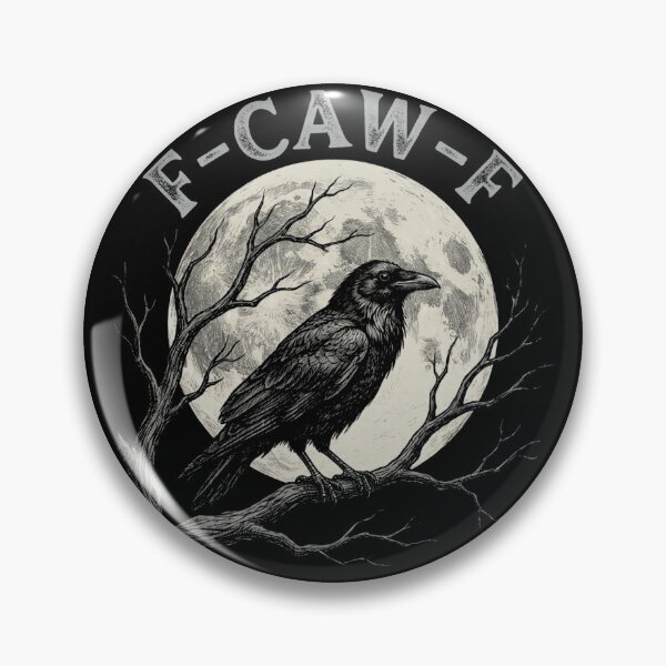 Item preview, Vintage F-CAW-F Raven Full Moon Shirt designed and sold by TeNovaStudio.
