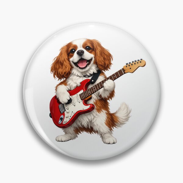 Artikelvorschau, Electric guitar playing Blenheim Cavalier entworfen und verkauft von SpottyRainbow.