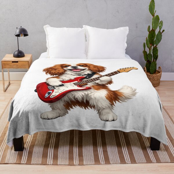 Item preview, Electric guitar playing Blenheim Cavalier designed and sold by SpottyRainbow.