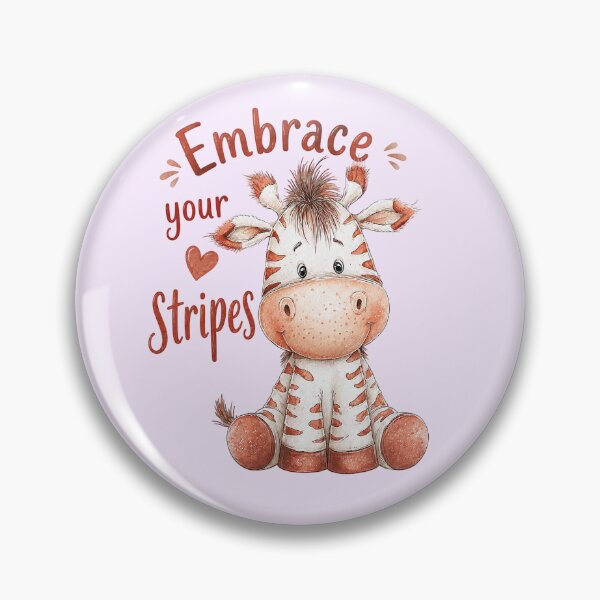 Item preview, Cute Zebra with Embrace Your Stripes Quote designed and sold by SweetLilith.