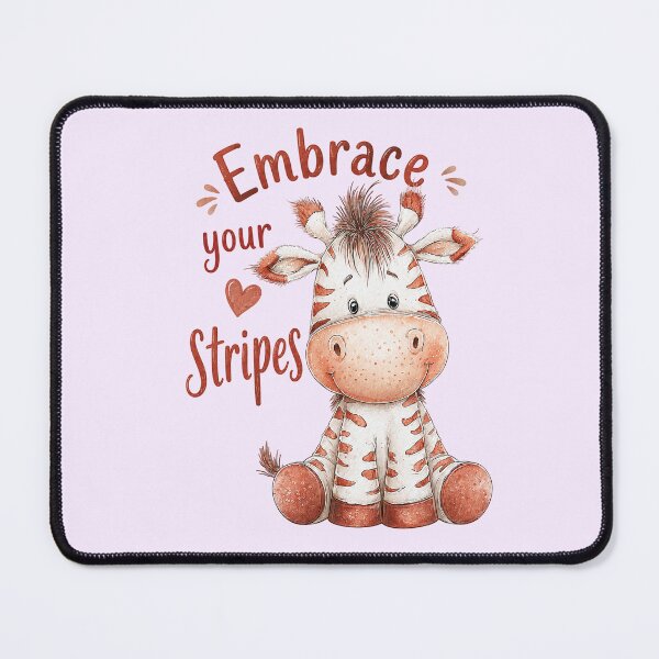 Item preview, Cute Zebra with Embrace Your Stripes Quote designed and sold by SweetLilith.