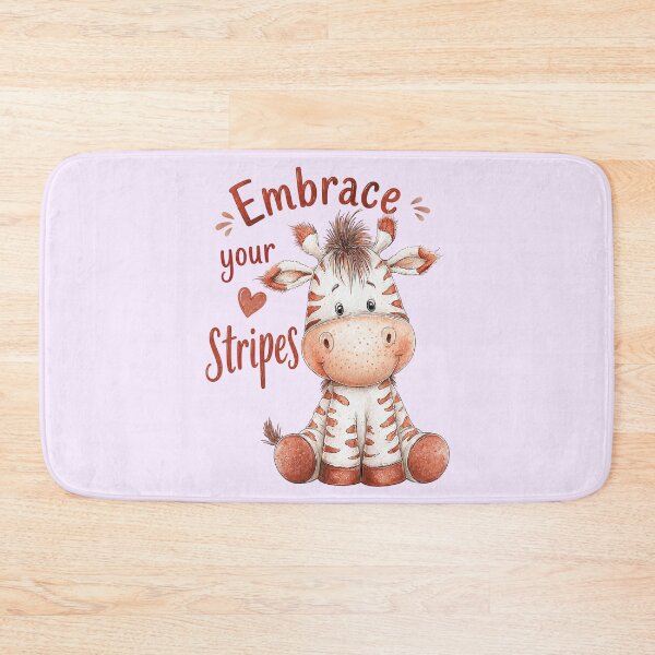 Item preview, Cute Zebra with Embrace Your Stripes Quote designed and sold by SweetLilith.