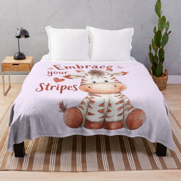 Item preview, Cute Zebra with Embrace Your Stripes Quote designed and sold by SweetLilith.
