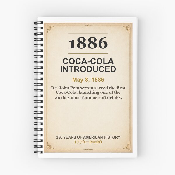 Item preview, America 250 | Coca-Cola Introduced | 1886 designed and sold by ariksworld.