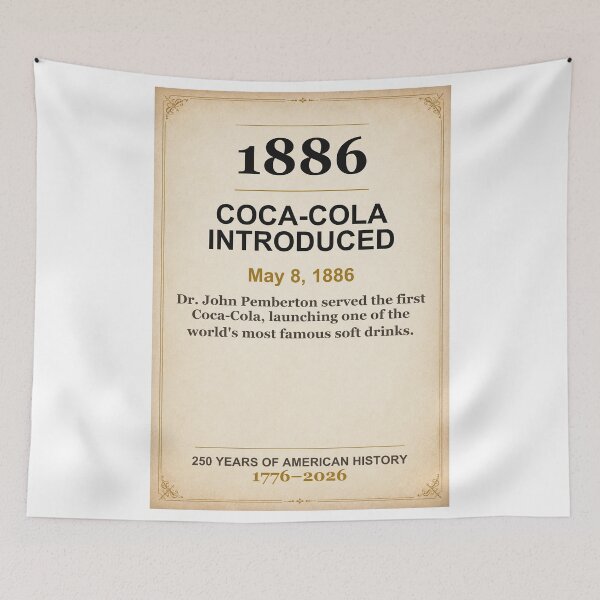 Item preview, America 250 | Coca-Cola Introduced | 1886 designed and sold by ariksworld.