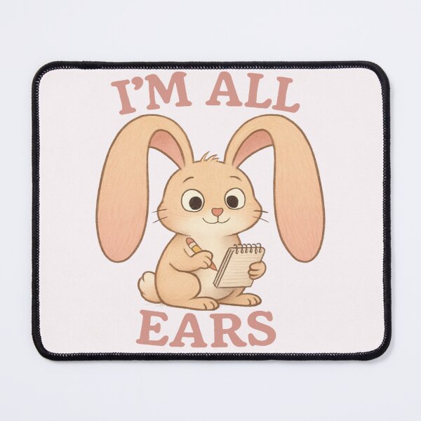 Item preview, I’m All Ears - Attentive Bunny Rabbit designed and sold by Regal Rev.